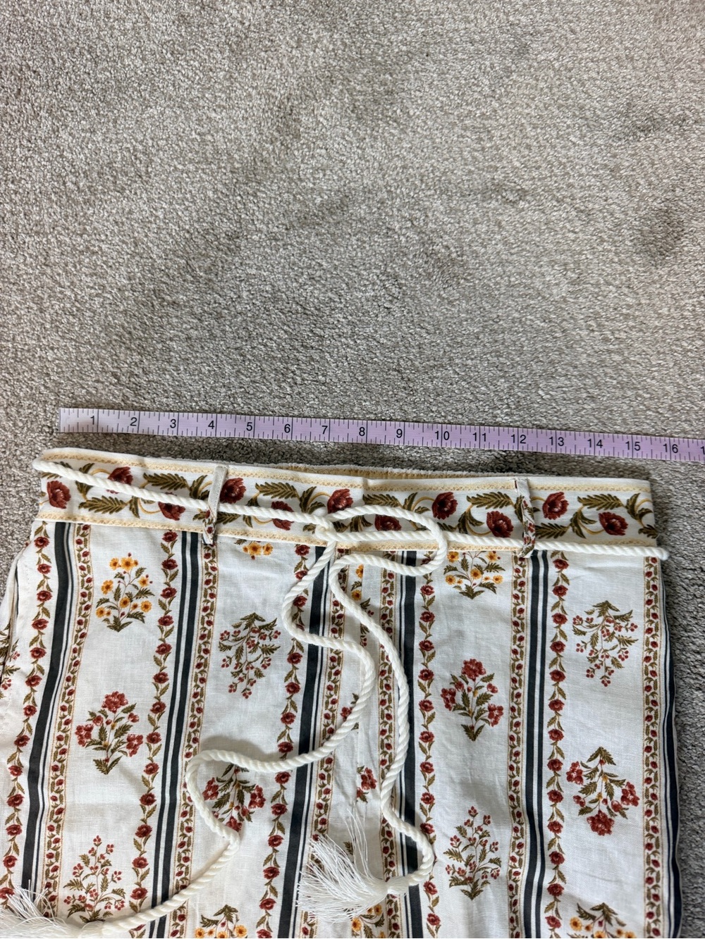 Joie Cream Floral Stripe Wide-Leg Pants Set - Picture 15 of 15